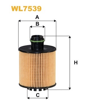 Масляный фильтр MANN-FILTER арт. WL7539