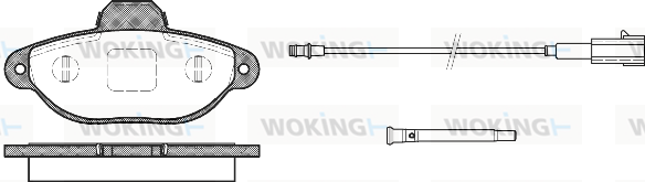 Тормозные колодки передние дисковые FERODO арт. P514321