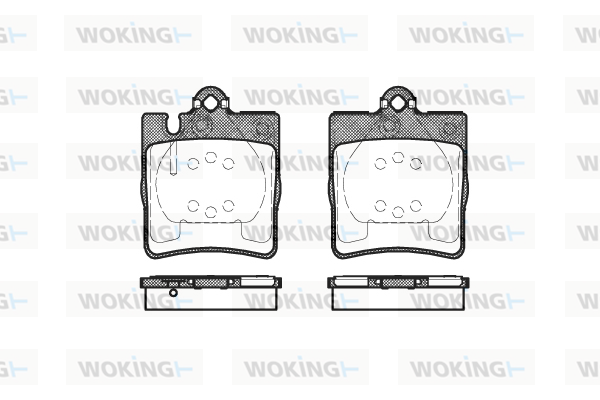 Тормозные колодки задние дисковые BOSCH арт. P6093.10