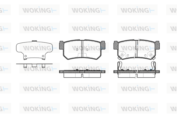 Тормозные колодки задние дисковые SSANGYONG арт. P6463.62