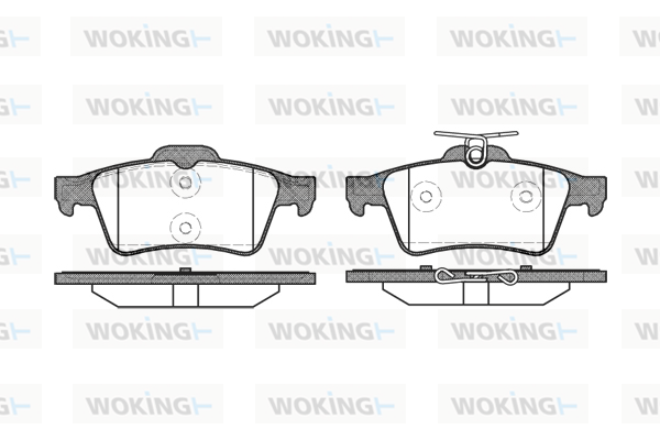 Гальмівна колодка дискова Woking (P9423.20) ATE арт. P9423.20