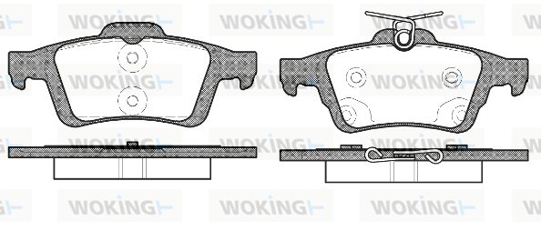 Гальмівні колодки зад. FORD FOCUS/GRAND C-MAX/MAZDA 3/5/ VOLVO C30/C70/V40 TEXTAR арт. P9423.70