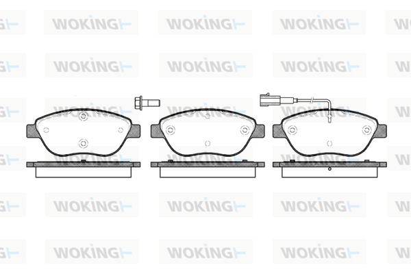 Тормозные колодки передние дисковые CHAMPION арт. P9593.01