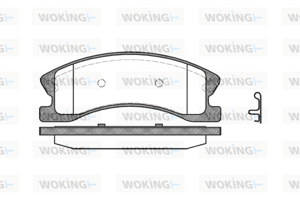 Тормозные колодки передние дисковые WOKING P8733.02