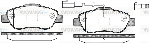 Тормозные колодки передние дисковые FERODO арт. P10003.11
