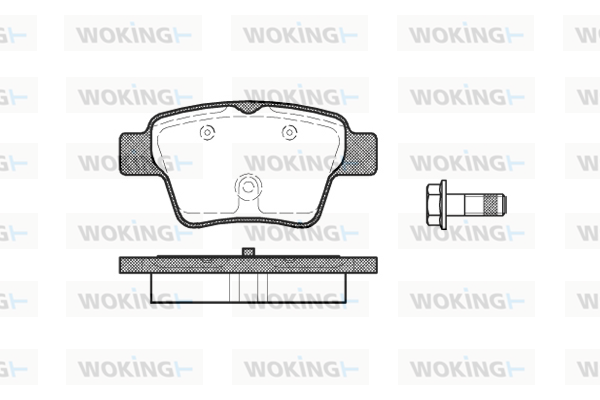 Тормозные колодки задние дисковые ROADHOUSE арт. P10383.00