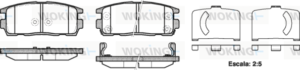 Тормозные колодки задние дисковые OPEL арт. P13603.12