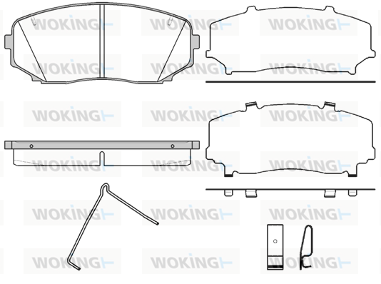 Гальмівна колодка дискова Woking (P13673.02) ICER арт. P13673.02