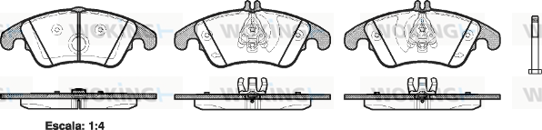 Тормозные колодки дисковые BREMBO арт. P1204300