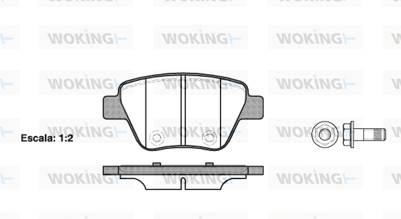 Гальмівна колодка дискова Woking (P15203.00) FERODO арт. P15203.00