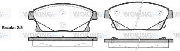 Тормозные колодки передние дисковые ROADHOUSE арт. P15313.02