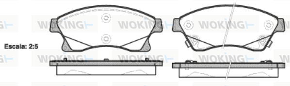 Тормозные колодки передние дисковые FERODO арт. P15313.12