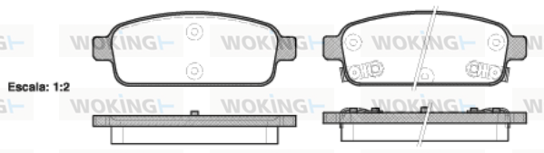 Тормозные колодки задние дисковые BOSCH арт. P15323.02