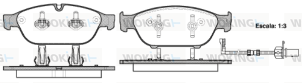 Тормозные колодки дисковые TEXTAR арт. P1541302