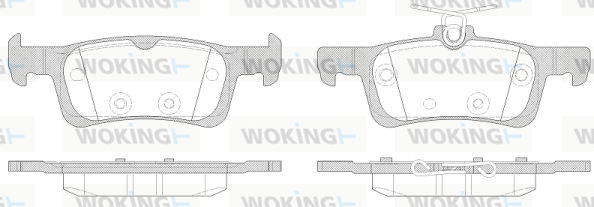 Тормозные колодки дисковые WOKING P1463300