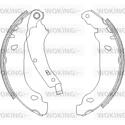 Гальмівна колодка барабанна Woking (Z4074.00) DELPHI арт. Z4074.00