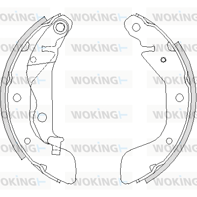 Гальмівна колодка барабанна Woking (Z4208.00) BOSCH арт. Z4208.00