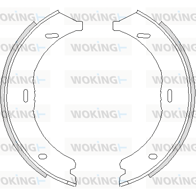 Гальмівна колодка барабанна Woking (Z4745.00)  арт. Z4745.00