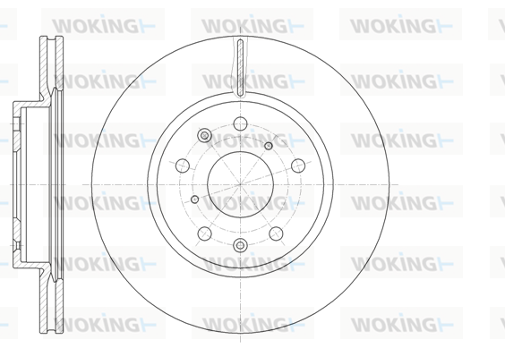 Тормозной диск ROADHOUSE арт. D61018.10