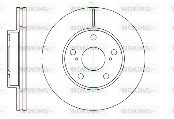 Тормозной диск FERODO арт. D6104310