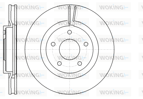 Тормозной диск ROADHOUSE арт. D61087.10