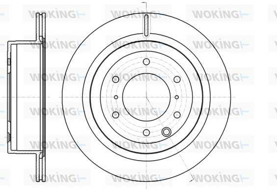 Тормозной диск KAVO PARTS арт. D61099.10