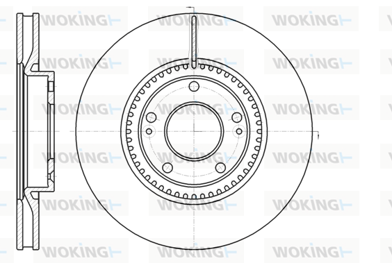 Тормозной диск REMSA арт. D6121710