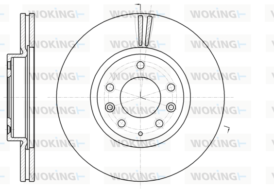 Тормозной диск KAVO PARTS арт. D61235.10