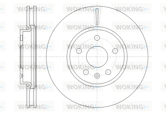 Тормозной диск BLUE PRINT арт. D61286.10