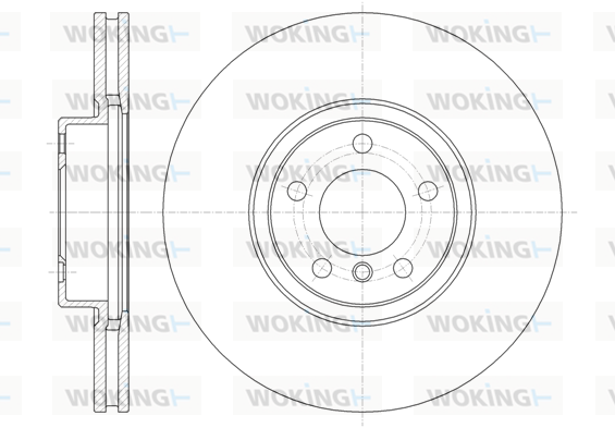 Гальмівний диск перед. BMW X5 (E70/F15/F85) / X6 (E71-72/F16/F86) 07- (348x30) ATE арт. D61335.10