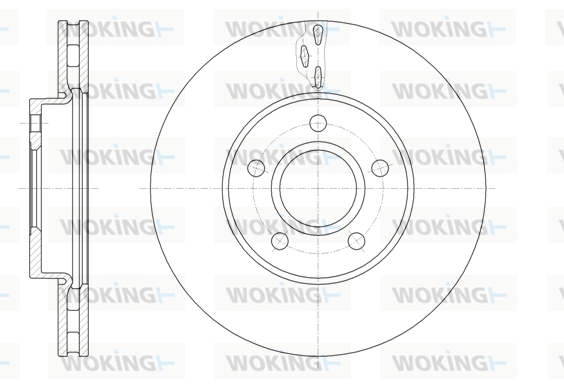 Тормозной диск ROADHOUSE арт. D61560.10