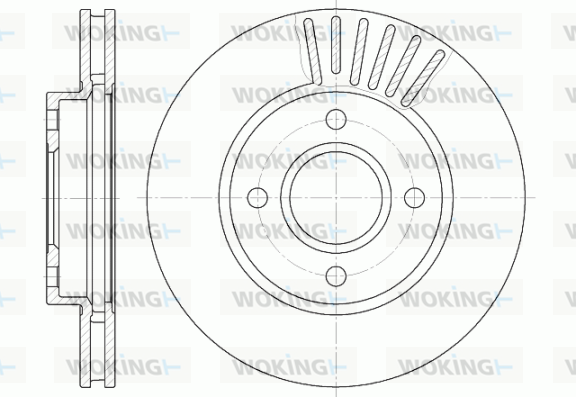 Тормозной диск REMSA арт. D6211.10