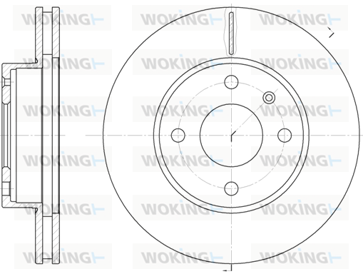 Тормозной диск ROADHOUSE арт. D6215.10