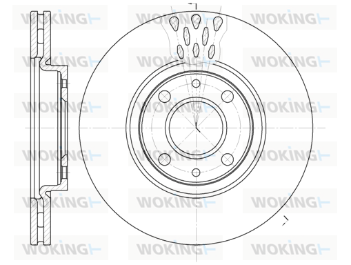 Тормозной диск LPR арт. D6443.10
