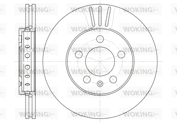 Тормозной диск BLUE PRINT арт. D6545.10