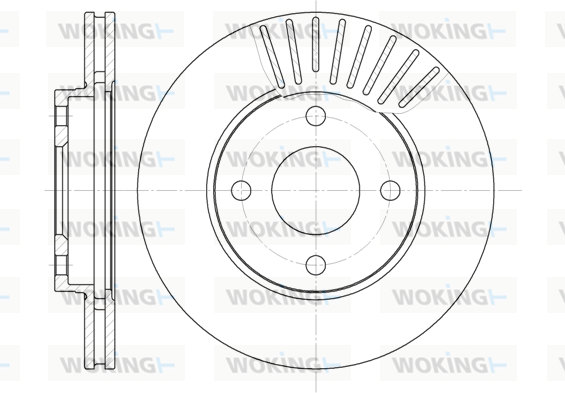 Тормозной диск BOSCH арт. D6575.10