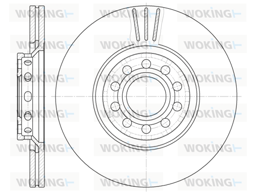 Тормозной диск REMSA арт. D6596.10