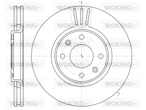 Тормозной диск ROADHOUSE арт. D6604.10