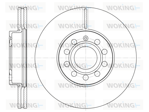 Тормозной диск NK арт. D6648.10