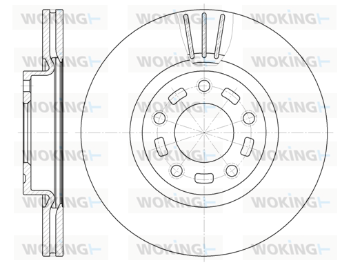 Тормозной диск KAVO PARTS арт. D6672.10