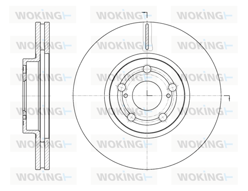 Тормозной диск KAVO PARTS арт. D6701.10