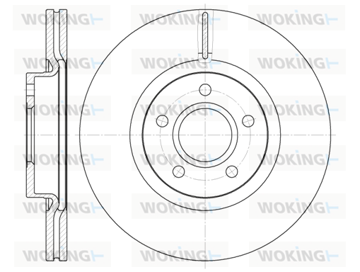Тормозной диск FERODO арт. D6711.10