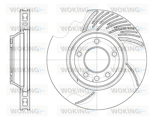 Гальмівний диск Woking (D6769.11) TEXTAR арт. D6769.11