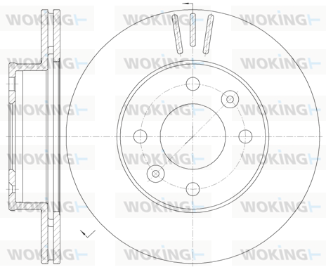 Тормозной диск BLUE PRINT арт. D6990.10