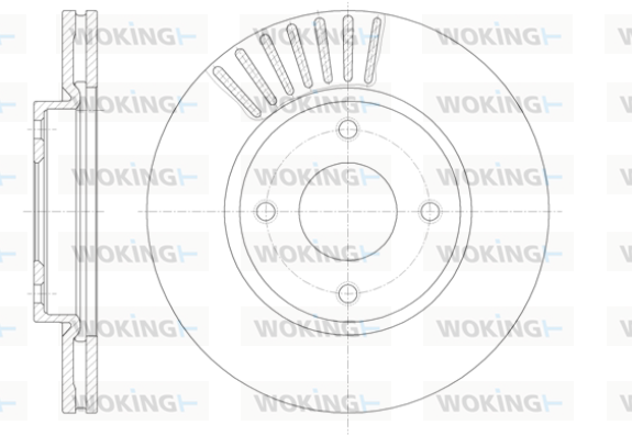 Тормозной диск BOSCH арт. D61410.10
