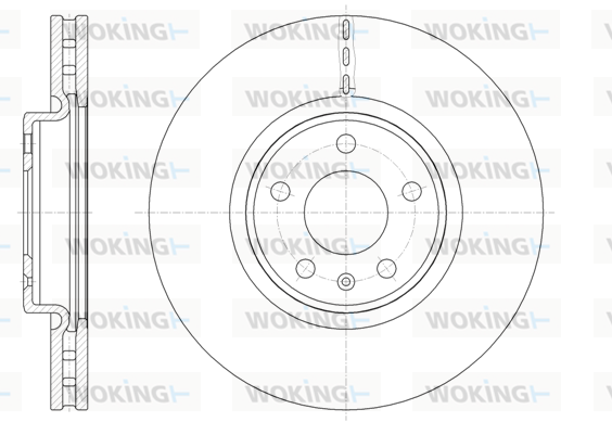 Тормозной диск BREMBO арт. D61543.10