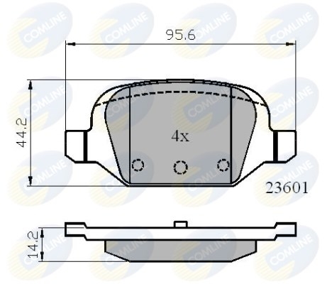 Тормозные колодки дисковые DELPHI арт. CBP01026