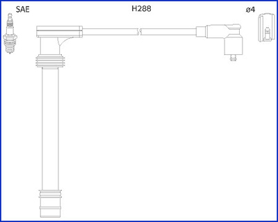 Комплект проводов зажигания NGK арт. 134518
