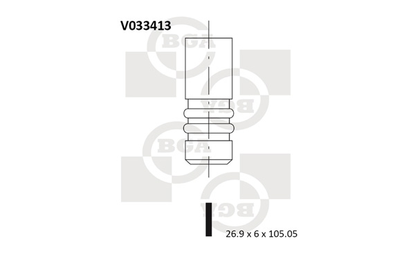 Впускной клапан AE арт. V033413