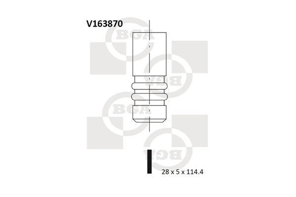 Впускной клапан AE арт. V163870